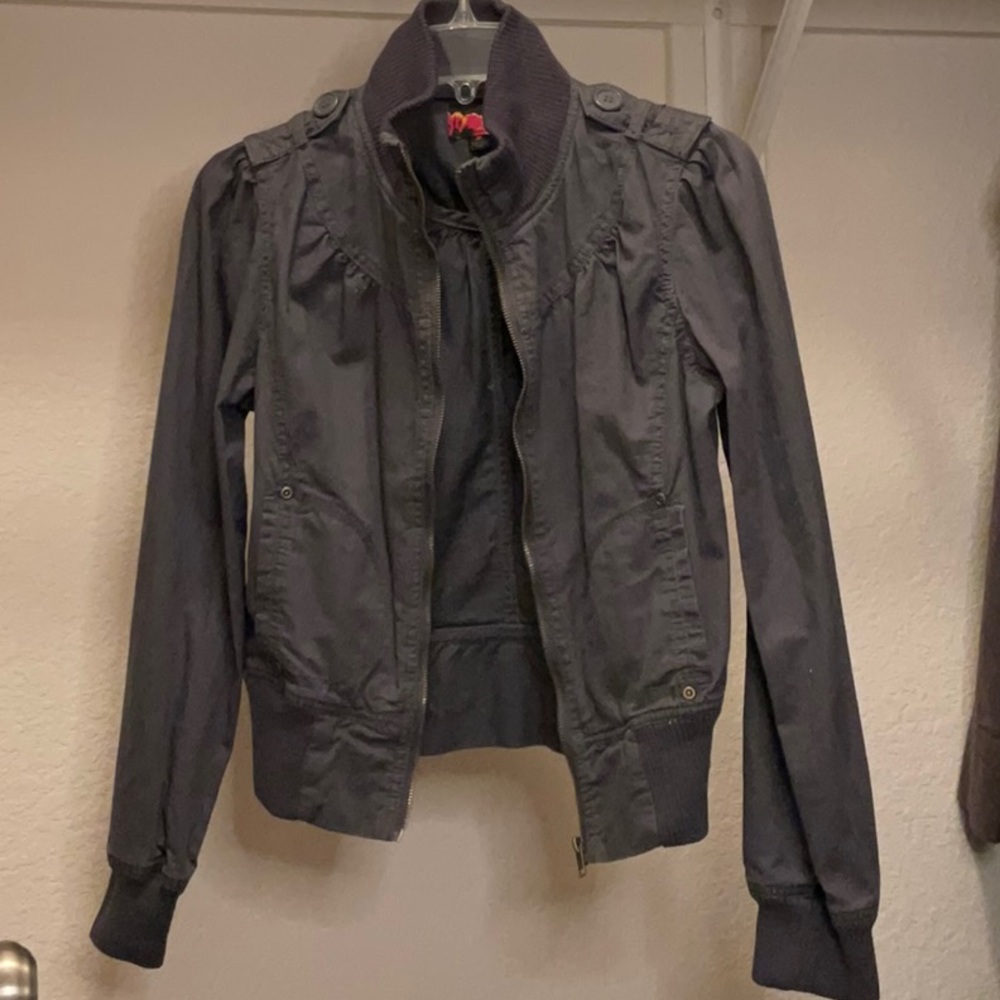 Grey Bomber Jacket